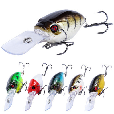 1 vnt Crankbait žvejybos masalai Vobleriai 3D Eyes 7,5 cm 11,5 g Dirbtinis plastikas Bass Kietas masalas Minnow Pesca karpių žvejybos reikmenys