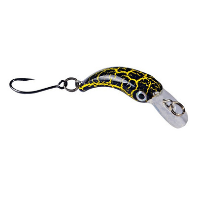 1 tk ujuv Minnow kalapüügilant 3,8 cm 1,5 g mini kunstlik kõva sööt terav konks väntsööda vobbler forell haugi bassipüük