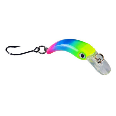 1 tk ujuv Minnow kalapüügilant 3,8 cm 1,5 g mini kunstlik kõva sööt terav konks väntsööda vobbler forell haugi bassipüük