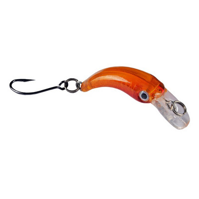 1 tk ujuv Minnow kalapüügilant 3,8 cm 1,5 g mini kunstlik kõva sööt terav konks väntsööda vobbler forell haugi bassipüük