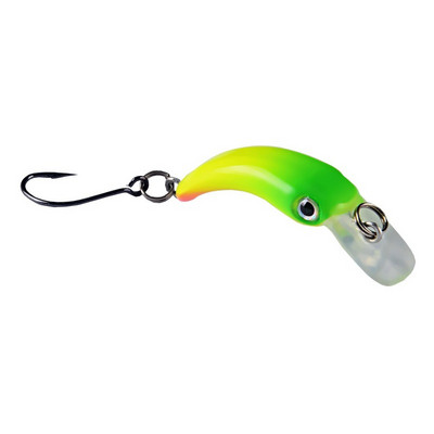 1 tk ujuv Minnow kalapüügilant 3,8 cm 1,5 g mini kunstlik kõva sööt terav konks väntsööda vobbler forell haugi bassipüük