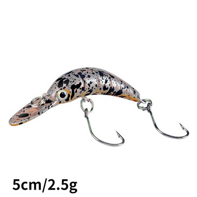 1 tk ujuv Minnow kalapüügilant 3,8 cm 1,5 g mini kunstlik kõva sööt terav konks väntsööda vobbler forell haugi bassipüük