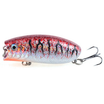 1 τεμ. Fishing Lures 5,5cm/10,4g Topwater Popper Bait 5 Color Hard Bait Artificial Wobblers Minnow Plastic Fishing Tackle