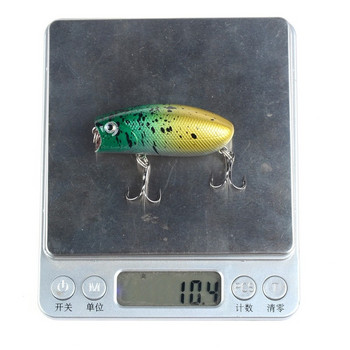 1 бр. Риболовни примамки 5,5 cm/10,4 g Topwater Popper Bait 5 цвята твърда стръв Изкуствени воблери Minnow Пластмасови риболовни принадлежности