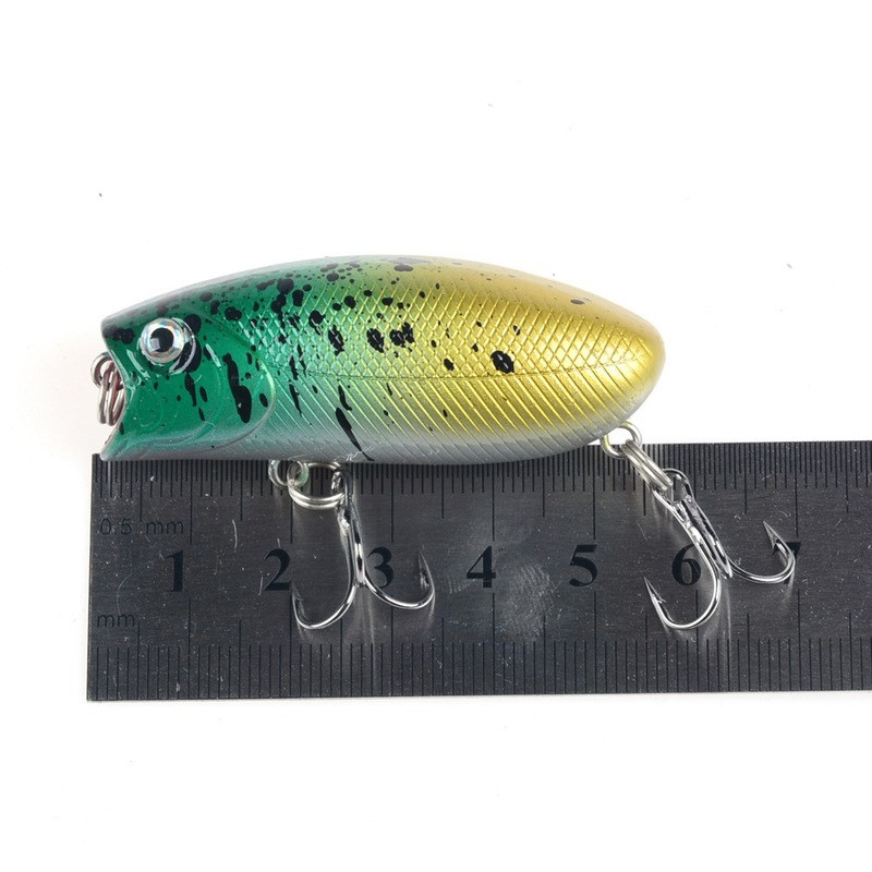 1 tk kalapüügi landid 5,5 cm/10,4 g Topwater Popper Bait 5 Color Hard Bait Kunstvoblerid Minnow plastist kalastustarbed