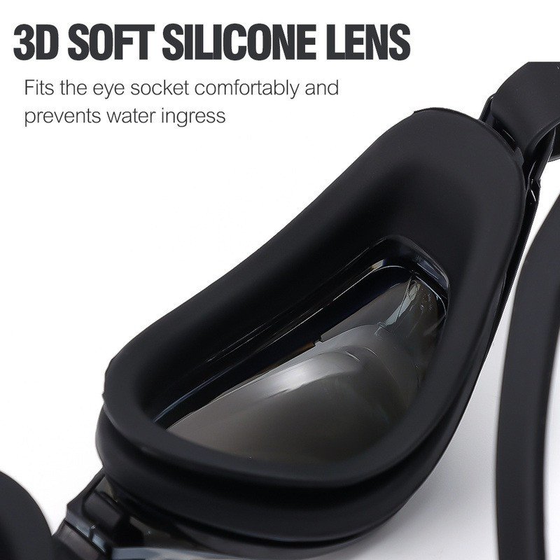 -1.0~-9.0 Myopia naočale za plivanje Myopia profesionalne UV naočale protiv zamagljivanja za plivanje Muškarci Žene Silikonske sportske naočale za plivanje