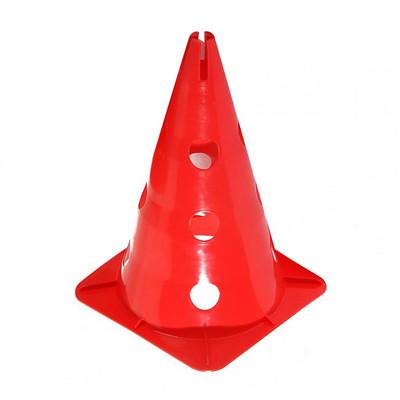 Jalgpalli treeningkoonus Jalgpallikoonus Vastupidavad märgikoonused Jalgpall Agility Treening Sporditreeningu kopp auguliste liikluskoonustega