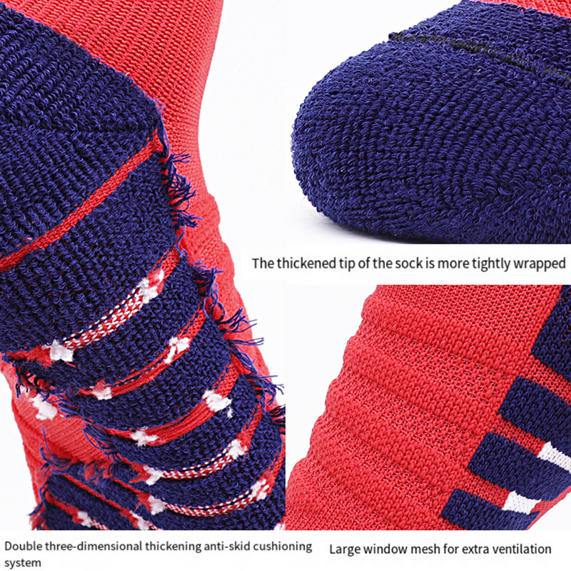 Täiskasvanute keskmise pikkusega korvpallisokid, higi ärajuhtivad, libisemisvastased ja põrutusi summutavad, meeste rätikuga põhjasokid, paksendatud spordisokid