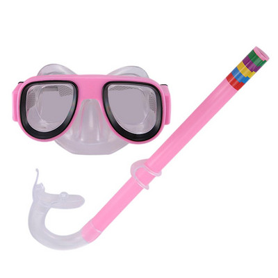 Ochelari de înot din silicon pentru copii Set de snorkeling în siguranță Set anti-ceață Ochelari de înot în siguranță Tub de respirație subacvatic pentru scuba