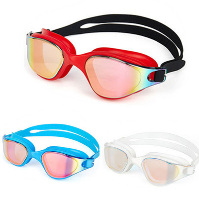Ochelari de înot multicolori pentru adulți, anti-aburire, UV, impermeabili, din silicon pentru piscină, ochelari de înot pentru bărbați, femei, copii, ochelari de scufundări