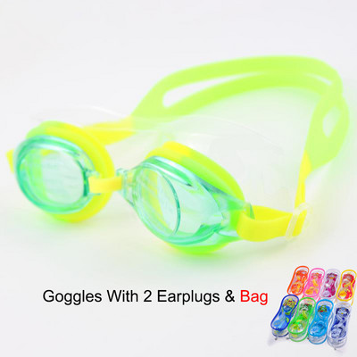 Dječje naočale za plivanje Vodootporne šarene podesive silikonske zaštite protiv magljenja UV štit naočale za vodu Naočale Naočale s vrećicom