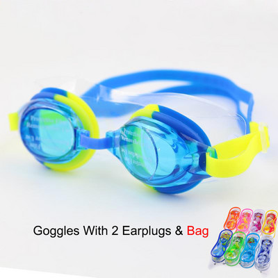 Dječje naočale za plivanje Vodootporne šarene podesive silikonske zaštite protiv magljenja UV štit naočale za vodu Naočale Naočale s vrećicom