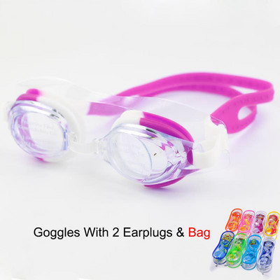 Dječje naočale za plivanje Vodootporne šarene podesive silikonske zaštite protiv magljenja UV štit naočale za vodu Naočale Naočale s vrećicom