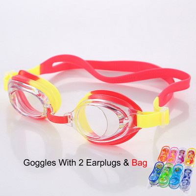 Dječje naočale za plivanje Vodootporne šarene podesive silikonske zaštite protiv magljenja UV štit naočale za vodu Naočale Naočale s vrećicom