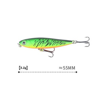 Floating Pencil Fishing Lure Wobblers 5,5cm 3,2g Τεχνητό Πλαστικό Σκληρό Δόλωμα Υψηλής ποιότητας Bass Pike Minnows Fishing Tackle