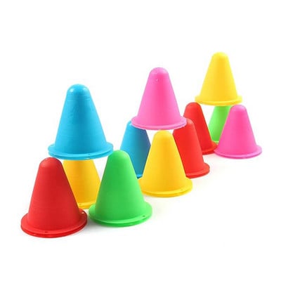 50 de bucăți conuri de antrenament pe pistă Obstacole de patinaj cu rotile Sport agil Conuri mici Perfecte pentru orice sport Fotbal Jocuri de baschet