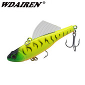 1 tk vajuv vibratsiooniga püügilant 70 mm 17,5 g talipüügi merluussööt, tiib, kunstlik kõva peibutis, vobleri varustus