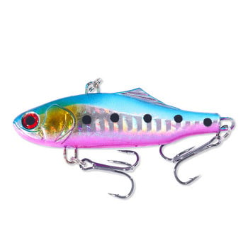 1 бр. Winter Hard Sea Fis 7cm 24g Winter VIB Fishing Lures Long Shot Потъващи вибрационни воблери Crankbait Isca Artificial