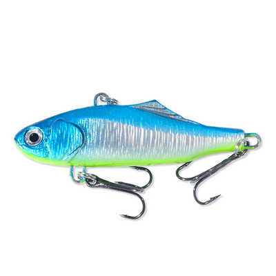1tk Winter Hard Sea Fis 7cm 24g Winter VIB kalapüügi landid Long Shot uppuvad vibratsioonivoblerid Crankbait Isca Artificial