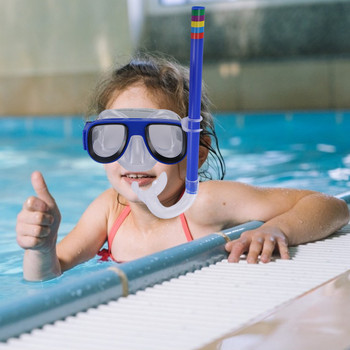 Очила за плуване Детска екипировка за гмуркане с шнорхел Детски комплект маски за гмуркане Детски детски очила за плуване Комплект шнорхел с UV защита против мъгла