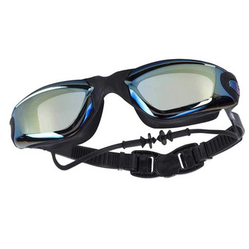 Очила за плуване с късогледство Тапа за уши против замъгляване Оптични жени Мъже Професионални очила за басейн с рецепта Очила за гмуркане Natacion