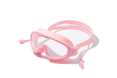 Vaikiški didelio rėmo plaukimo akiniai su ausų kištukais Vaikiški nuo rasojimo plaukimo akiniai berniukams mergaičių baseino paplūdimio akiniai nuo 2 iki 6 metų