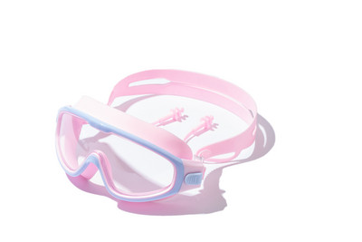 Vaikiški didelio rėmo plaukimo akiniai su ausų kištukais Vaikiški nuo rasojimo plaukimo akiniai berniukams mergaičių baseino paplūdimio akiniai nuo 2 iki 6 metų