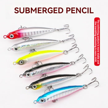 Sinking Gravity Pencil Baits Heavy Stick Fishing Lure 3.2g/5g Saltwater Minnow Wobbler Риболовни принадлежности от изкуствена твърда пластмаса