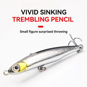 Sinking Gravity Pencil Baits Heavy Stick Fishing Lure 3,2g/5g Saltwater Minnow Wobbler Τεχνητό σκληρό πλαστικό εργαλείο ψαρέματος