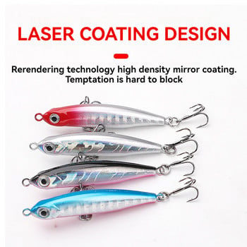 Sinking Gravity Pencil Baits Heavy Stick Fishing Lure 3,2g/5g Saltwater Minnow Wobbler Τεχνητό σκληρό πλαστικό εργαλείο ψαρέματος