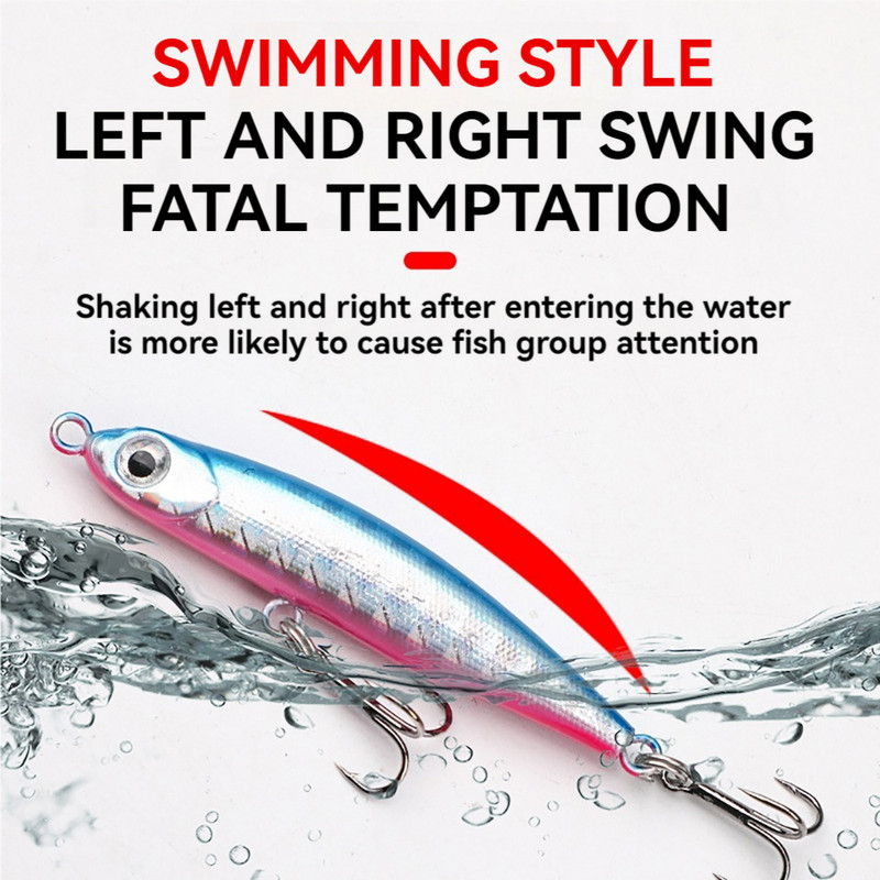 Sinking Gravity Pencil Baits Heavy Stick mamac za ribolov 3,2 g/5 g slanovodni vobler od umjetne tvrde plastike za pecanje