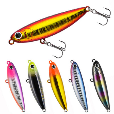 Mini peldošie zīmuļu zvejas mānekļi Long Casting Topwater mākslīgās cietās ēsmas vobleri saldūdens un jūras makšķerēšanai bass foreles