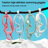 Suure raamiga ujumisprillid Täiskasvanute uduvastased, lekkevabad ujumisprillid, reguleeritavad professionaalsed meeste naiste HD ujumisprillid