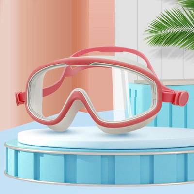 Suure raamiga ujumisprillid Täiskasvanute uduvastased, lekkevabad ujumisprillid, reguleeritavad professionaalsed meeste naiste HD ujumisprillid