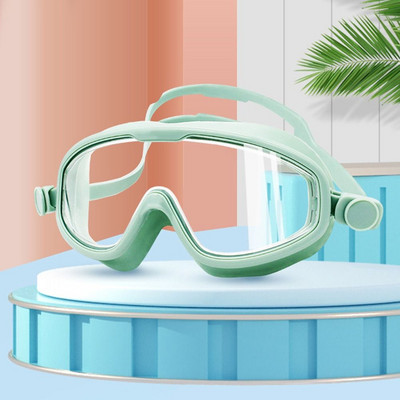 Suure raamiga ujumisprillid Täiskasvanute uduvastased, lekkevabad ujumisprillid, reguleeritavad professionaalsed meeste naiste HD ujumisprillid