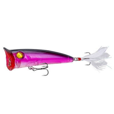 1 buc. Topwater Popper Naluca de pescuit 8cm 10.5g Plutitoare Swim Wobblers Artificial Plastic Hard Momeal Bass Stiuca Crankbaits Isca Tackle