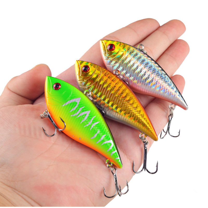 LINGYUE Deep Water VIB Momeală de pescuit Hard Crankbait Wobbler Winter Isca Artificial Pesca 7cm 11g Pescuit Minnow pentru Bass Stiuca