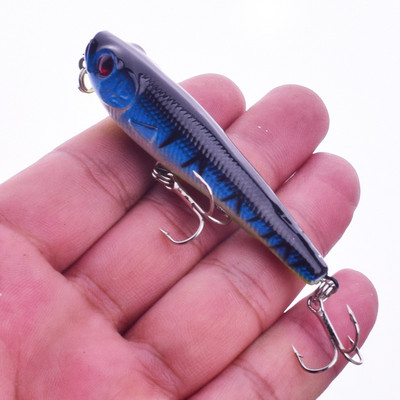 1 tk pliiatsiga püügilant 55 mm 8,2 g vee peal ujuv vobler kunstlik kõva sööt Crankbait Pesca Minnows kalastustarbed