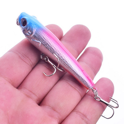 1 tk pliiatsiga püügilant 55 mm 8,2 g vee peal ujuv vobler kunstlik kõva sööt Crankbait Pesca Minnows kalastustarbed