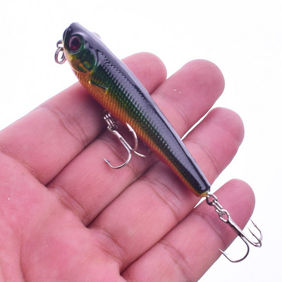 1 tk pliiatsiga püügilant 55 mm 8,2 g vee peal ujuv vobler kunstlik kõva sööt Crankbait Pesca Minnows kalastustarbed