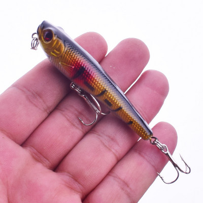 1 tk pliiatsiga püügilant 55 mm 8,2 g vee peal ujuv vobler kunstlik kõva sööt Crankbait Pesca Minnows kalastustarbed