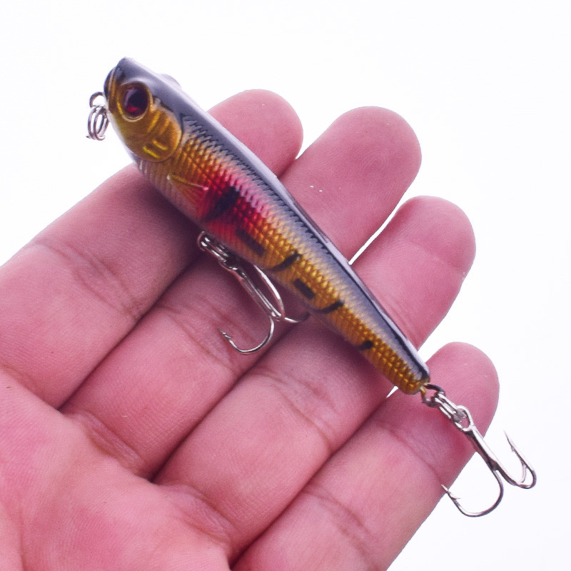 1 tk pliiatsiga püügilant 55 mm 8,2 g vee peal ujuv vobler kunstlik kõva sööt Crankbait Pesca Minnows kalastustarbed