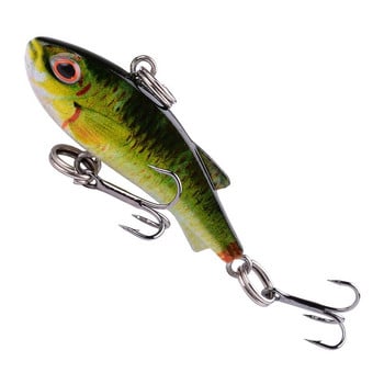 1 τεμ 42mm /4,2g VIB Fishing Lure All Layer 3D Eyes Wobbler Τεχνητά σκληρά πλαστικά δολώματα Carp Pesca