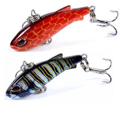 1gab 42mm /4.2g VIB makšķerēšanas māneklis All Layer 3D Eyes Vobleris Mākslīgās cietās plastmasas ēsmas karpu Pesca Crankbait makšķerēšanas piederumi