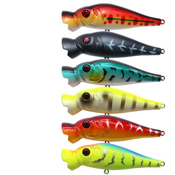 Popper Fishing Lures 8,5cm 11g Topwater Floating Wobblers Artificial Plastic Hard Bait bass Crankbait Pesca Japan Είδη ψαρέματος