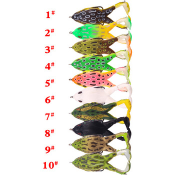 1 τμχ Δολώματα διπλής προπέλας Frog Soft Rubber 90mm 13,5g Topwater Jigging Wobbler Fishing Lure Bass Artificial Frog Bait Tackle