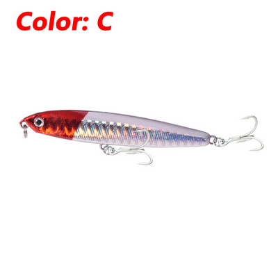1 τεμ. Sinking Pencil Fishing Lure 10g 14g 18g Plastic Minnow Vibration Wobblers Winter Tackle Artificial Hard Bait for Pike Bass