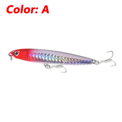 1 τεμ. Sinking Pencil Fishing Lure 10g 14g 18g Plastic Minnow Vibration Wobblers Winter Tackle Artificial Hard Bait for Pike Bass