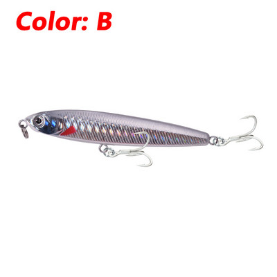 1 τεμ. Sinking Pencil Fishing Lure 10g 14g 18g Plastic Minnow Vibration Wobblers Winter Tackle Artificial Hard Bait for Pike Bass