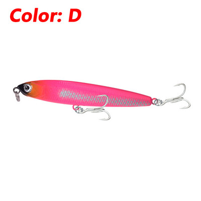 1 τεμ. Sinking Pencil Fishing Lure 10g 14g 18g Plastic Minnow Vibration Wobblers Winter Tackle Artificial Hard Bait for Pike Bass